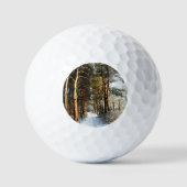 Forest Snow Scene va gbcnm Golfball (Vorderseite)