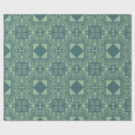 Forest Snowflakes Geschenkpapier (Flach)