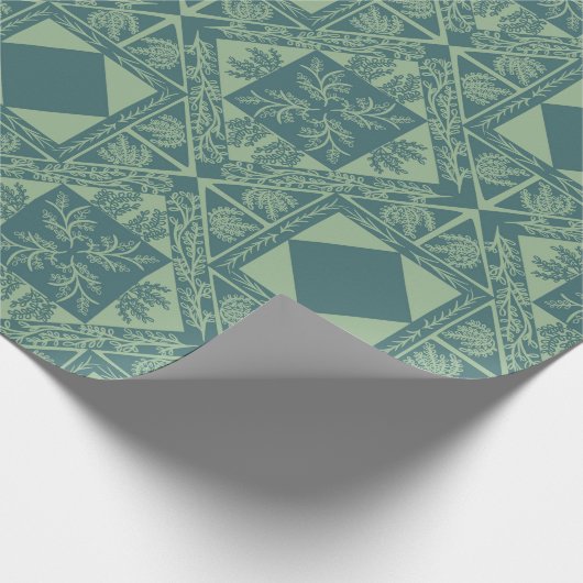 Forest Snowflakes Geschenkpapier (Ecke)