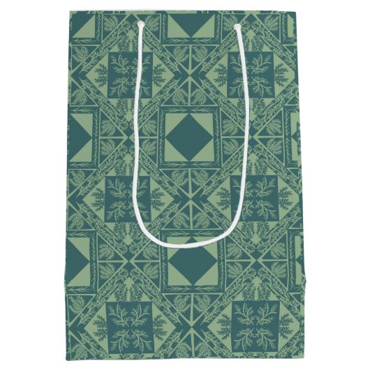 Forest Snowflakes Mittlere Geschenktüte (Rückseite)