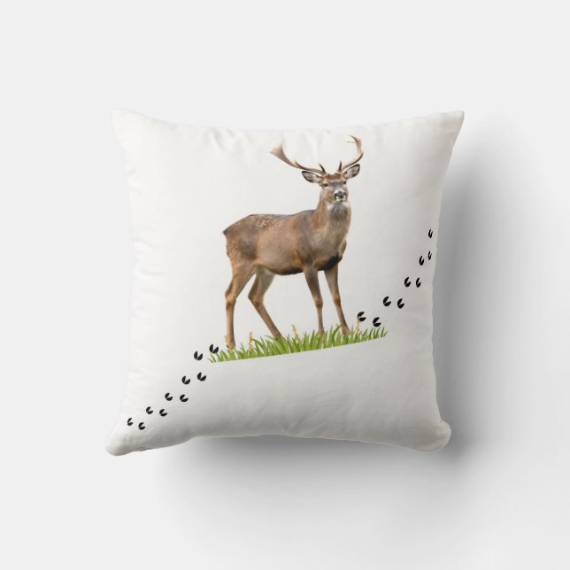 Forest Soul Deer - Throw Pillow Kissen (Rückseite)