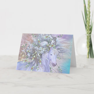 "Forest Spirit: Winter" Blank Holiday Card Feiertagskarte