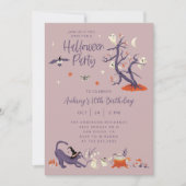 Forest Spirits Halloween Geburtstagsparty Einladung (Vorderseite)