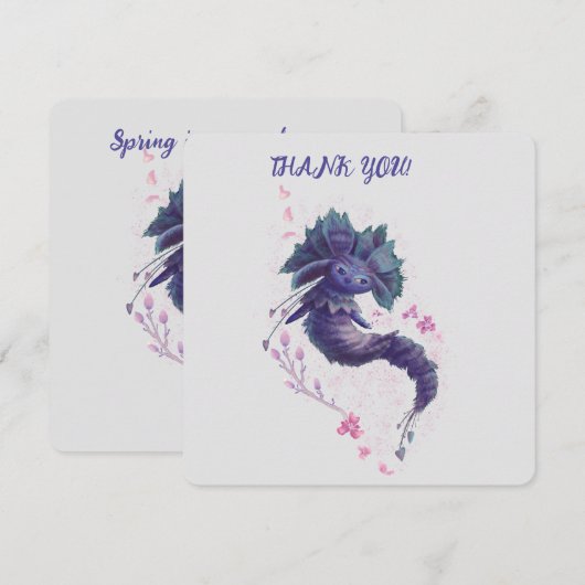 Forest Spring Charakter Dankeschön Karte (Vorne/Hinten)