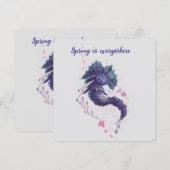 Forest Spring-Charakterkarte für sie (Vorne/Hinten)