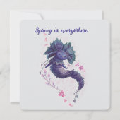 Forest Spring-Charakterkarte für sie (Rückseite)