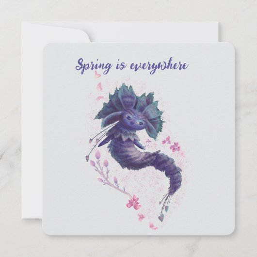 Forest Spring-Charakterkarte für sie (Vorderseite)