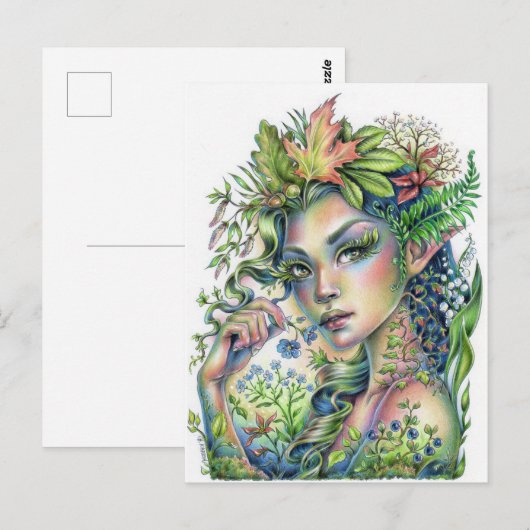 Forest Sprite Postkarte (Vorne/Hinten)