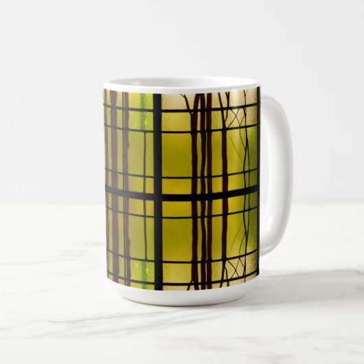 Forest Stained Glass Mug Kaffeetasse (VorderseiteRechts)