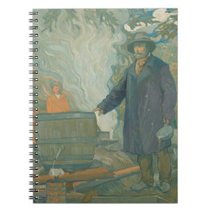 Forest Still Moonshiners White Lightning Liquor Notizblock