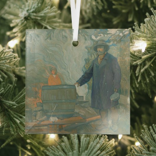 Forest Still Moonshiners White Lightning Liquor Ornament Aus Glas (Insitu)