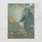 Forest Still Moonshiners White Lightning Liquor Postkarte (Vorderseite)