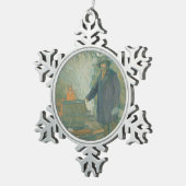 Forest Still Moonshiners White Lightning Liquor Schneeflocken Zinn-Ornament (Rechts)