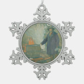 Forest Still Moonshiners White Lightning Liquor Schneeflocken Zinn-Ornament (Vorderseite)