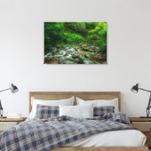 Forest Stream in Lush Woodland (Dargle River) Leinwanddruck (Insitu (Schlafzimmer))