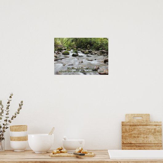 Forest Stream inspirierendes Poster (Küche)