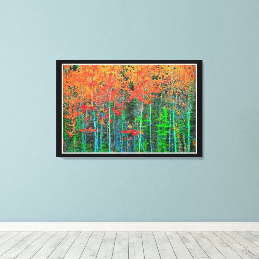 Forest Stretched Canvas Print Leinwanddruck (Insitu (Holzboden))