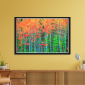 Forest Stretched Canvas Print Leinwanddruck (Insitu (Wohnzimmer))