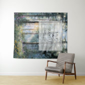 Forest String Lights Floral Wedding Photo Backdrop Wandteppich (Beispiel (Horizontal))