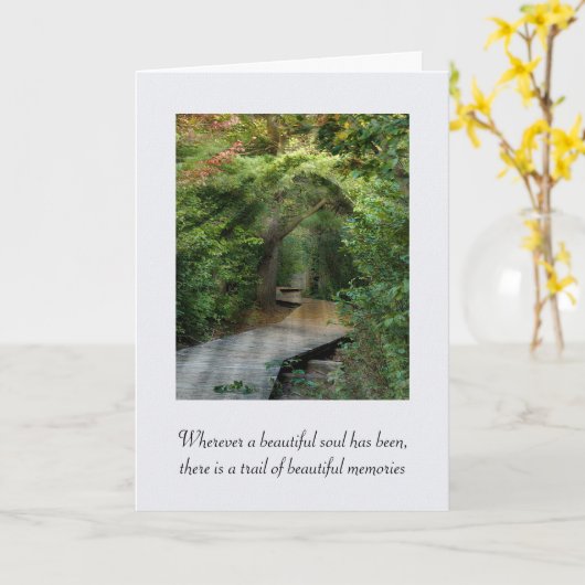 Forest Sunams Beileid Karte (Gelbe Blume)