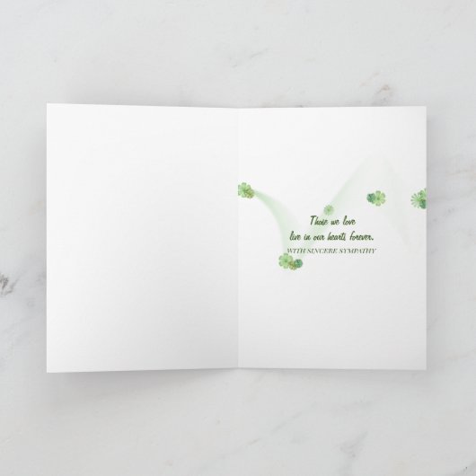 Forest Sunams for Sympathy Card Karte (Innenseite)