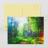 FOREST SUNCOLORS POSTCARD POSTKARTE (Vorne/Hinten)