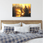 FOREST SUNRISE LEINWANDDRUCK (Insitu (Schlafzimmer))