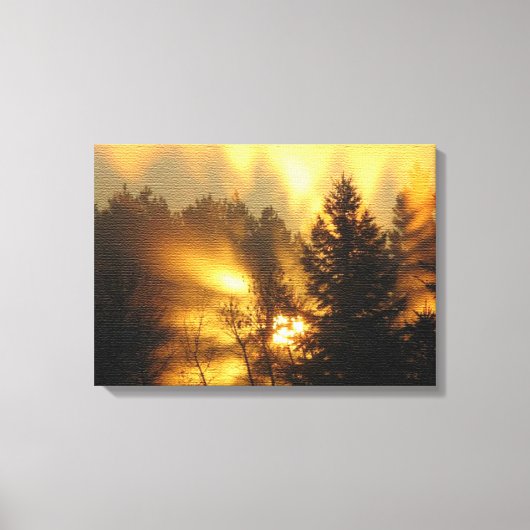 FOREST SUNRISE LEINWANDDRUCK (Vorderseite)