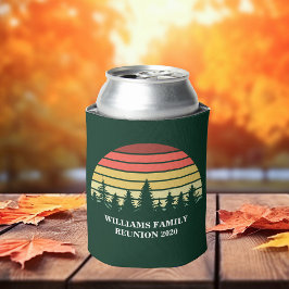 Forest Sunset Camping Trip Custom Family Wiederseh Dosenkühler