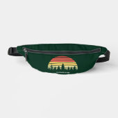 Forest Sunset Camping Trip individuell einstellbar Bauchtasche (Vorderseite)