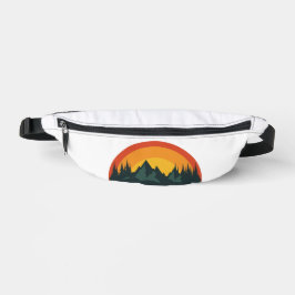Forest Sunset Camping Wandern im Freien Bauchtasche