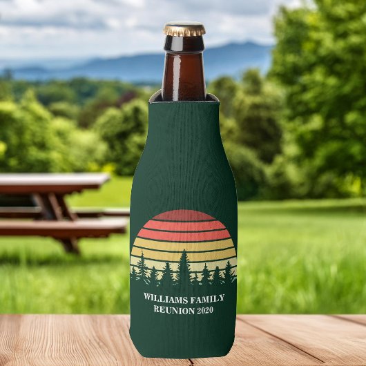 Forest Sunset Custom Family Wiedersehen Camping Tr Flaschenkühler