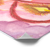 Forest Sunset Dragon und Phoenix Poster (Ecke)