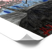 Forest Sunset Print von Julia Hanna Poster (Ecke)