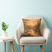 Forest Sunset Throw Pillow Cover Kissen (Stuhl )