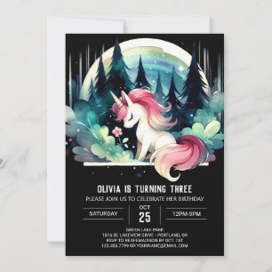 Forest Sweet Horse Birthday Einladung