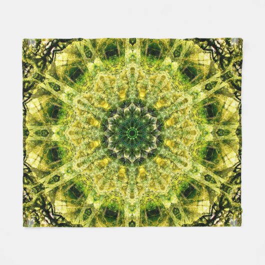 Forest Temple Custom Fleece Blanket, Mittel (Vorderseite (Horizontal))