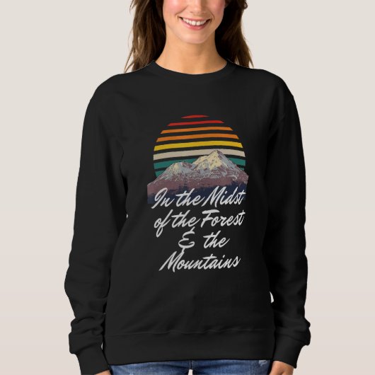 Forest The Mountain Camper Wanderung Camper Wander Sweatshirt (Vorderseite)