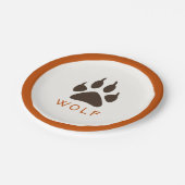 Forest Theme Birthday Party Paper Teller - Wolf (Schrägansicht)