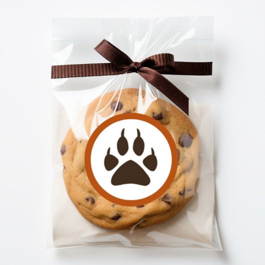 Forest Theme Birthday Round Stickers - Wolf