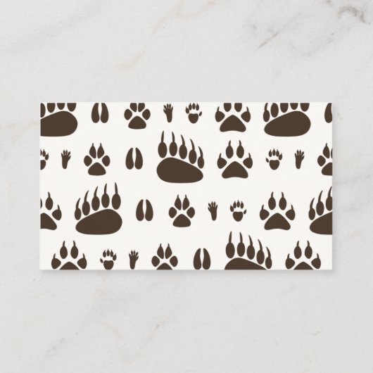 Forest Theme Party Snack Bar Cards - Twigs Platzkarte (Rückseite)