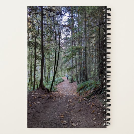 Forest Trail Photo with John Muir Quote Notizblock (Rückseite)