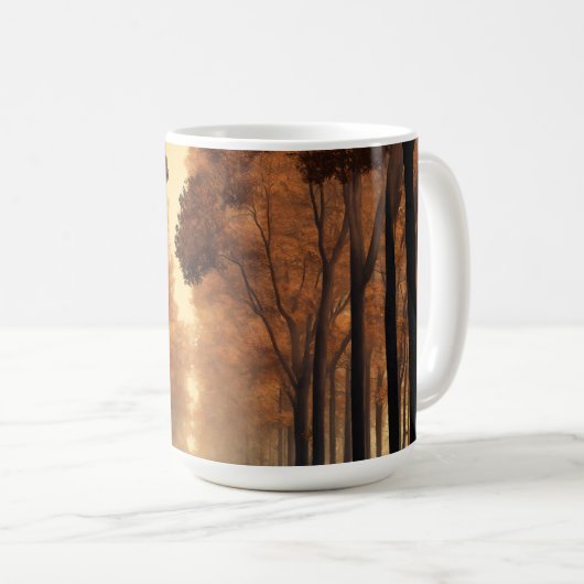 Forest Tree Nature Mug Kaffeetasse (VorderseiteRechts)