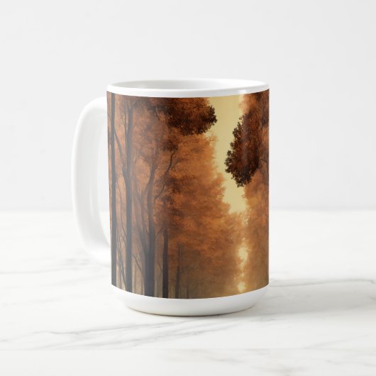 Forest Tree Nature Mug Kaffeetasse (Vorderseite Links)