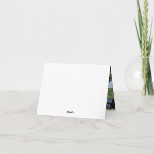 Forest/Trees Collage Dankeskarte (Rückseite)