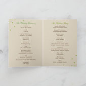 Forest Trees Wedding Program Card - Green Programm (Innenseite)