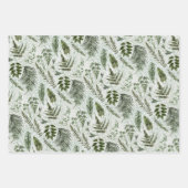 Forest UnderGrowth Moss & Sage Green Geschenkpapier Set (Vorderseite 3)