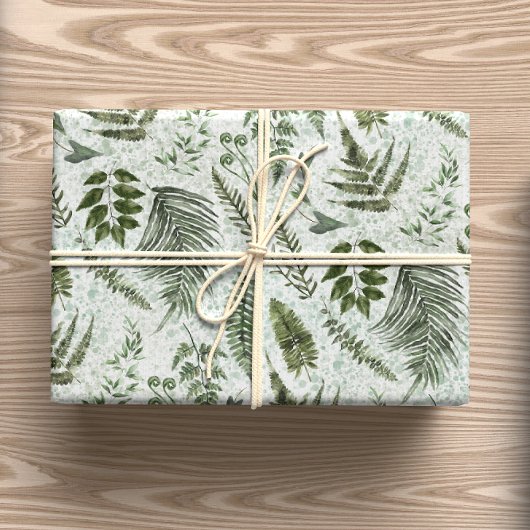 Forest UnderGrowth Moss & Sage Green Geschenkpapier Set