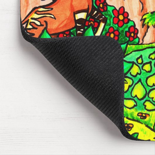 Forest Unicorn Okapi Standard Mouse Pad Mousepad (Ecke)