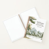 Forest Vacation Rental House Guest Book Notizblock (Innenseite)